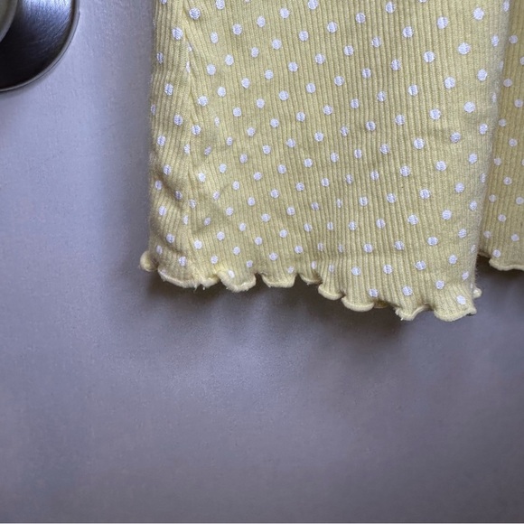 Secret Treasures Sleepwear Mini Dress. Size: Large. Yellow and white Polka Dots. - Picture 3 of 6